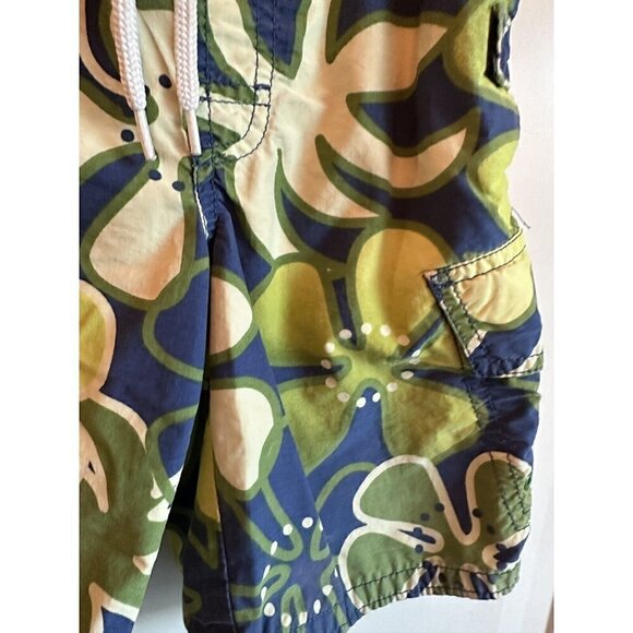 Baby‎ Gap Boys Size 2 Blue Yellow Tropical Swim Trunk - Picture 4 of 6